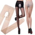 thumbnail image 4 of Fortune Collants Ouverts en Maille Transparente pour Femmes, Taille Unique, 4 of 8