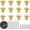 Mirror Polish Gold, variant on 12PCS Cabinet Knobs, Black Cabinet Pulls Cabinet Knobs Inway, Round Drawer Knobs Cabinet Hardware with Screws, for Kitchen Bedroom Furniture