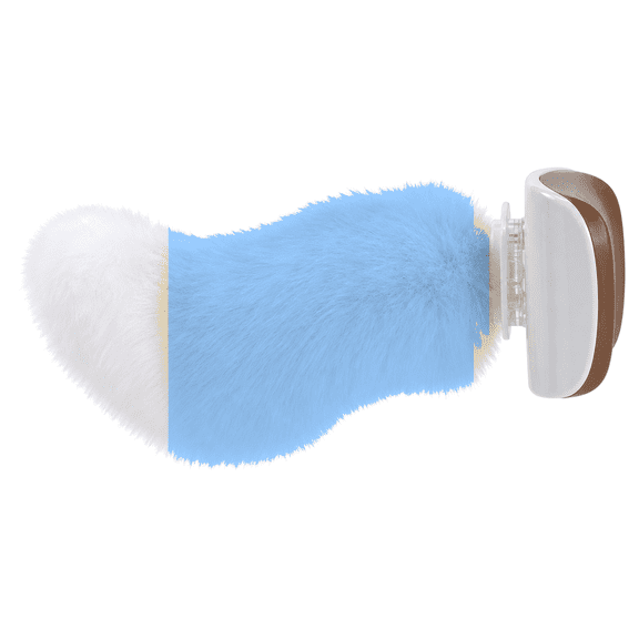 Electric Wagging Fox Tail Car Decoration, Sound Activated Plush Moving Tail with Removable Clip, Cute Furry Tail Accessory for Car Rear, E-Bike, Scooter, Motorcycle and Fun Vehicle Decor,Blue