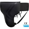 thumbnail image 1 of RDX, Leather Abdo Gear, Jockstrap Abdominal Protector, Groin Guard, Black, L, 1 of 7