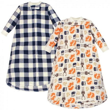 UPC: 0660168590975 | Hudson Baby Infant Boy Long-Sleeve Fleece Sleeping Bag  Forest  0-9 Months
