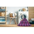 thumbnail image 2 of Ahgly Company Machine Washable Indoor Rectangle Transitional Dark Magenta Purple Area Rugs, 8' x 10', 2 of 7