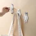 thumbnail image 5 of Jlong 1Pc Cute Wall Hooks, Animal Adhesive Hooks Sticky Coat Hook Reusable Waterproof Kids Hooks for Hanging Towels, Key, Hat, and More Bendable Hooks, 5 of 9