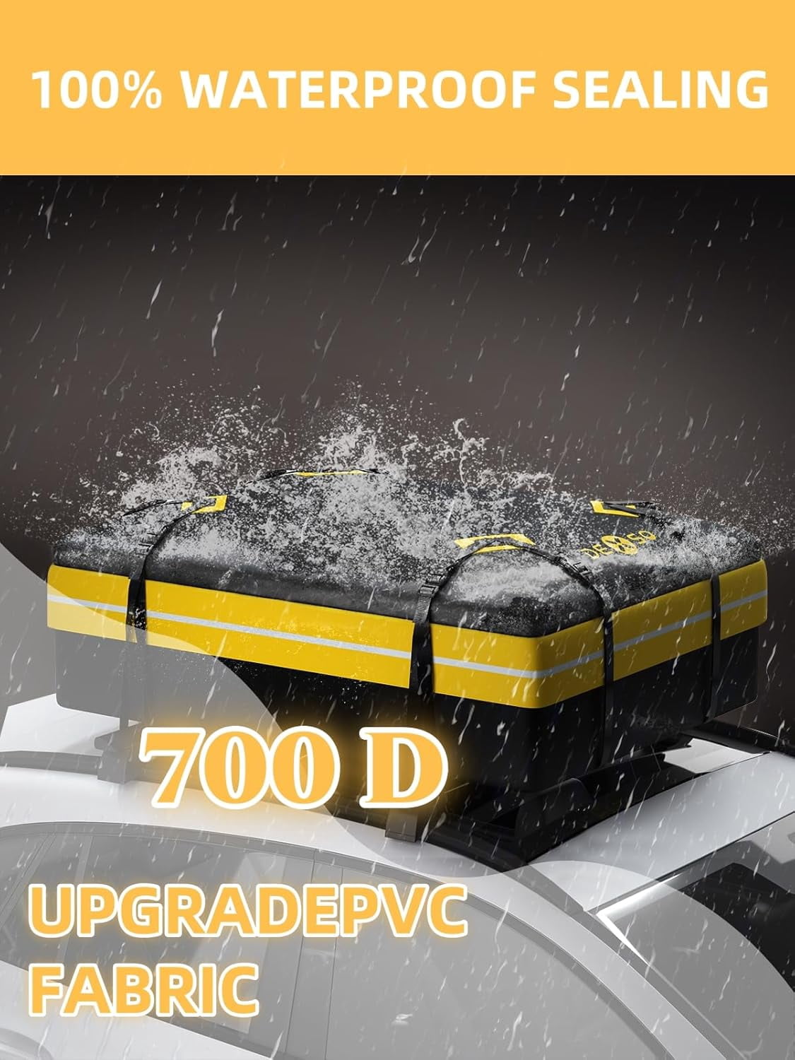 2025 New 51"x36" Universal Roof Rack Carrier Basket, 200 Lbs Capacity Roof Cargo Basket with Extension Luggage Holder Basket Heavy Duty for SUVs, Trucks, Vehicles
