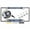 Chrome - Style 1, variant on [Officially Licensed Product] - U.S. Navy Proud Parent with Eagle, Anchor Logo - Domed Custom-Made Personalized Narrow Thin Top 4 Hole Metal Car License Plate Frame & Free caps - Black Frame (Qty: 1)