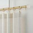 thumbnail image 4 of MODE Premium Collection Adjustable Single Curtain Rod Set with Round Cut Crystal Finials, Fits 60” to 132” Windows, 4 of 7