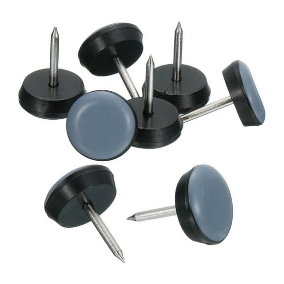 8Pack Nail on Furniture Sliders, 5/8"(16mm) Round Furniture Glides Sliders, Chair Furniture Glides Pads, Chair Leg Protector Pads Furniture Pads for Sofas, Cabinets, Light Blue