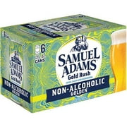 Sam Adams GOLD RUSH Golden (Pack of 6 Cans) Non Alcoholic 12oz Cans Crisp Clean and Refreshing (Includes 6 Individual 12oz Gold Rush Cans)