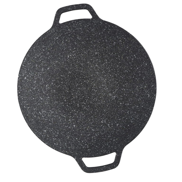Korean Food BBQ Plate Non-stick Round Griddle Grill Pan Outdoor Camping  Barbecue Plate Coating Round Griddle Pan Smokeless BBQ