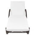 thumbnail image 5 of vidaXL Sun Loungers 2 pcs with Table Poly Rattan Brown, 5 of 9