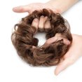 thumbnail image 3 of Women Fashion Hair Bun Wavy Curly Ponytail Hair Extensions Synthetic Chignons Hairpiece Scrunchies Wig Accessories, 3 of 5