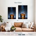 thumbnail image 4 of Elephant Stock Cool Whiskey Wall Art - Vertical Canvas Wall Art - Dining Room Wall Decor - Food And Drink Canvas - Blue And Brown Decor - 30" x 45", 4 of 8