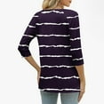 thumbnail image 2 of Cilsoka Blouses for Women Dressy Casual Plus, 3/4 Length Sleeve Womens Tops 2026 Summer Floral Henley V Neck Button Down Tunic Shirts Casual Business Blouses, Floral Print Tshirts, 2 of 5