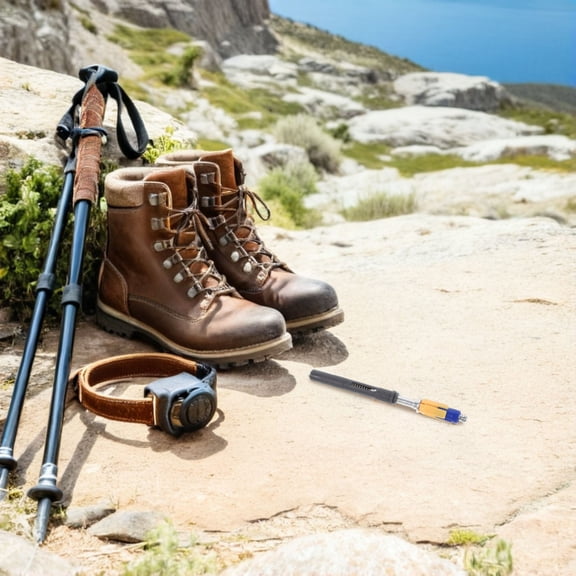 BESTYASH Universal Trekking Pole Extension Tube for Hiking Sticks with Adjustable Shock Absorbing Design