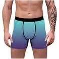 thumbnail image 2 of NTACZA Anti Chafing Men's Underwear No Riding Up Gradient Purple Boxer Briefs Breathable Stretch Athletic Mens Boxers L, 2 of 8