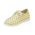 thumbnail image 3 of EKVAHL Womens Polka Dot Leopard Print Lace Up Rounde Toe Loafers, Soft Faux Suede Lightweight Casual Boat Shoes, Slip Resistant Comfortable Flat Walking Shoes, 3 of 6