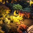 thumbnail image 4 of Vintage Solar Lanterns Outdoor Hanging - Metal LED Flickering Flame Lights, Waterproof Solar Powered Lanterns for Garden, Patio, Pathway - Flameless Candles for Yard, Table & Holiday Decorations, 4 of 6