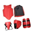 thumbnail image 2 of Equipo de protección de Taekwondo, Protector corporal de boxeo, protector de pecho para adultos Sanda Rojo, 2 of 8
