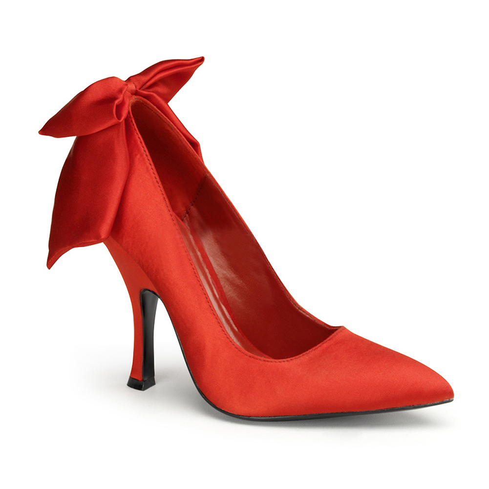 Pinup - Womens Satin Pumps Pointed Toe 