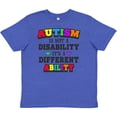 thumbnail image 3 of Inktastic Autism is Not a Disability It's a Different Ability Youth T-Shirt, 3 of 5