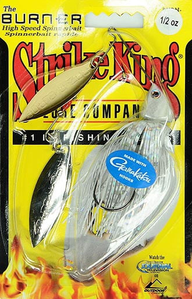Strike King Burner 1/2oz Spinnerbait Lure White