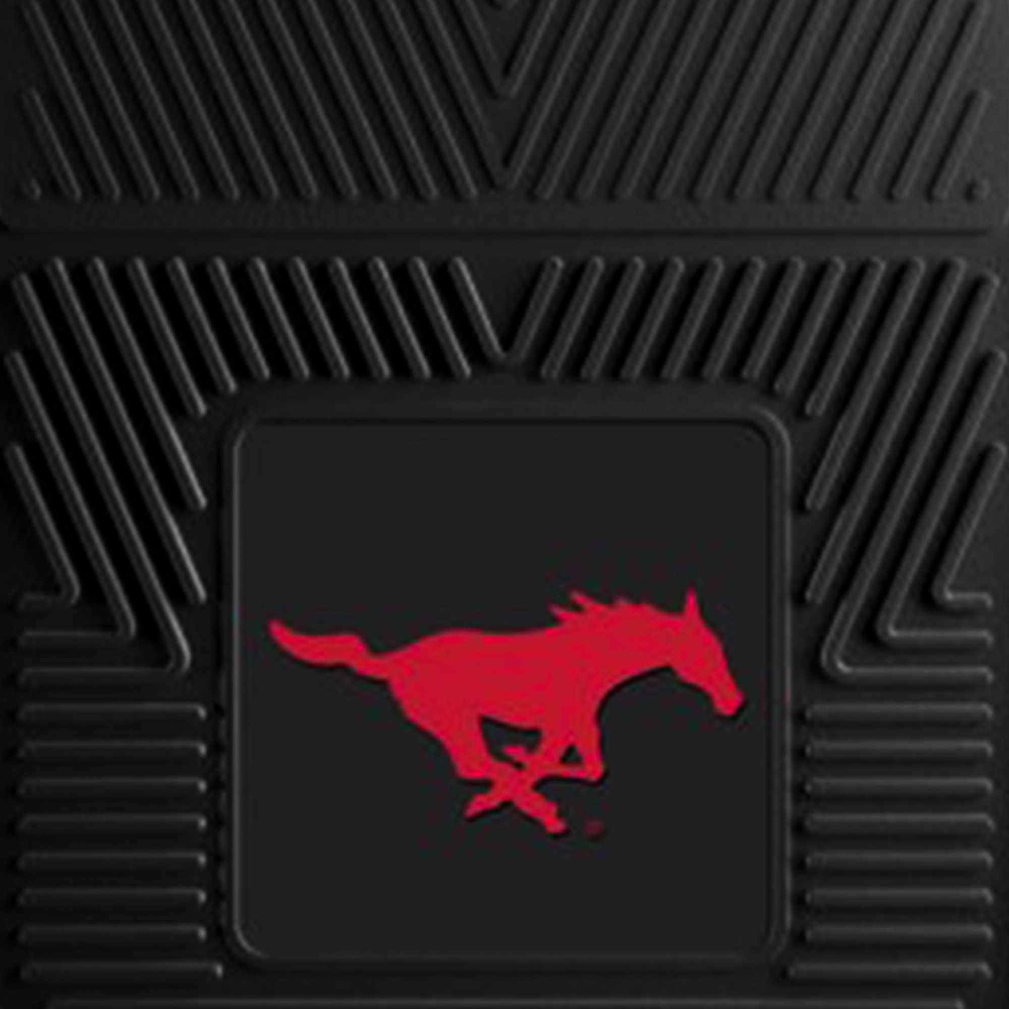 Fanmats 27x17 Inch Vinyl Front Car Floor Mat 2 Piece Set, NCAA SMU Mustangs - image 4 of 7