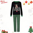 thumbnail image 2 of Fgnfyis Christmas Family Pajamas Matching Sets Holiday Long Sleeve Tops Plaid Pants Soft Cozy 2 Piece Pajamas Set Sleepwear, 2 of 5