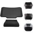 thumbnail image 4 of SHISUYAN 1 Set Motorcycle Back Rest Lumbar Support Pillow Black Rectangular 11.7x6.7x0.6in, 4 of 8