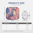 thumbnail image 3 of Zufioo Colorful Cloud White Horse Print Folding Car Windshield Sun Visor, Anti-ultraviolet Sun Visor, Suitable for Trucks, Vans Car Accessories-Small, 3 of 6