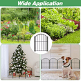 thumbnail image 6 of Decorative Garden Fence , 10 Pack Rustproof Metal No Dig Fence Animal Barrier for Dog, Arched Flower Bed Edging Ornamental Wire Border Panel Fencing for Yard Patio Outdoor Decor, 6 of 9