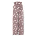thumbnail image 6 of XuJwPNcy Plush Pajama Pants Women Fuzzy Fleece Lounge Pants Winter Warm Pj Bottoms Graphic Flurry Pant Sleepwear, 6 of 6