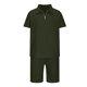 thumbnail image 3 of Mens Manga Larga Casual Color Sólido Cremallera Girar Abajo Conjunto de Cuello, Traje de Mezcla de Algodón de Poliéster para Al Aire Libre, Diario Y Invierno Primavera Desgaste, 3 of 6