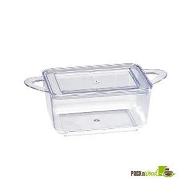 Packnwood 209MBLOUKIA1 2.6 oz Mini Casserole Dish with Rigid Lid