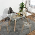 thumbnail image 4 of Mesa de Comedor Rectangular FurnitureR Eames Vidrio (Mesa solamente) L120 * W70 * H72cm BESAI, 4 of 8