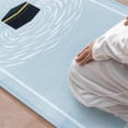 thumbnail image 4 of Prayer Rug Prayer Mat for Ramadan Portable Soft Meditation mat Green, 4 of 5