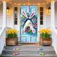 thumbnail image 6 of 2 Pcs Easter Door Curtain, Polyester Easter Egg Rabbit Door Cover, Festive Background Decor for Party and Home, 35.43x70.87 Inches, 6 of 6
