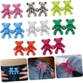 thumbnail image 2 of 8pares Botones Ajustables Para Pantalones Jeans Clip De Cintura Para Ajustar De Accesorios Con Diseño De Oso Para Ropa Holgada Solución Chic Y Elegante Para Ajustar La Cintura, 2 of 5