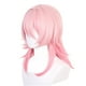 thumbnail image 3 of Peluca de cosplay de anime Salvador Rosa con flequillo 50 cm, 3 of 10
