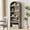 Gray, variant on 5-Shelf Arched Bookcase, 71.65" Tall Farmhouse Wooden Bookshelf with Metal Corner Protection, Display Storage Rack for Home Office, Living Room, Bedroom
