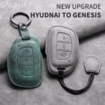thumbnail image 2 of Funda para llave inteligente de coche para Hyundai ix35 i40 i20 i10 Tucson Elantra Creta Sonata Ioniq Accent Creata con 3 botones y mando a distancia, cubierta completa, 2 of 5