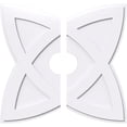 thumbnail image 1 of Ekena Millwork CMP32CM2-06000 32 in. OD x 6 in. ID Square Cosmo Architectural Grade PVC Contemporary Ceiling Medallion - 2 Piece, 1 of 1