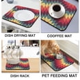 thumbnail image 4 of Fashion Coffee Mat - Eco-Friendly Non-Slip Drying Mat for Kitchen Counter, Retro Geometric, 4 of 5
