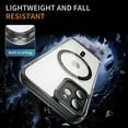 thumbnail image 5 of Magnetic for iPhone 11 Case, [Fit for MagSafe] [Never Yellowing] [Military Grade Rugged Durable Protection] Back Slim Clear Wireless Charging Shockproof Premium Phone Case,Black, 5 of 7