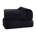 thumbnail image 3 of Superior Egyptian Cotton Absorbent Black Bath Towel Set of 2, 3 of 15