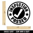 thumbnail image 2 of Inspection Passed Self-Inking Rubber Stamp Ink Stamper - Orange Ink - Medium 1 Inch, 2 of 7