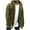Olive Green, variant on Odeerbi Hooded 2025 Casual Outwear Jackets for Men Winter Long Sleeve Fleece Warm Hooded Loose Plus Size Coat Black
