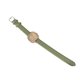 thumbnail image 3 of Reloj de Cuarzo Informal para Mujer con botón, batería, Lente de Vidrio, Reloj de Pulsera de aleación para Uso Diario, cinturón de Cuero Verde, 3 of 10