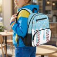 thumbnail image 2 of KUIFORTI Blue Ice Cream Toddler Backpack Girls Kids School Bag with Front Pockets Adjustable Straps Soft for Preschool Kindergarten Back to School Gifts, 2 of 7