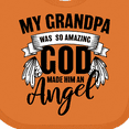 thumbnail image 4 of Inktastic My Grandpa Was So Amazing God Made Him an Angel Boys or Girls Baby Bib, 4 of 4