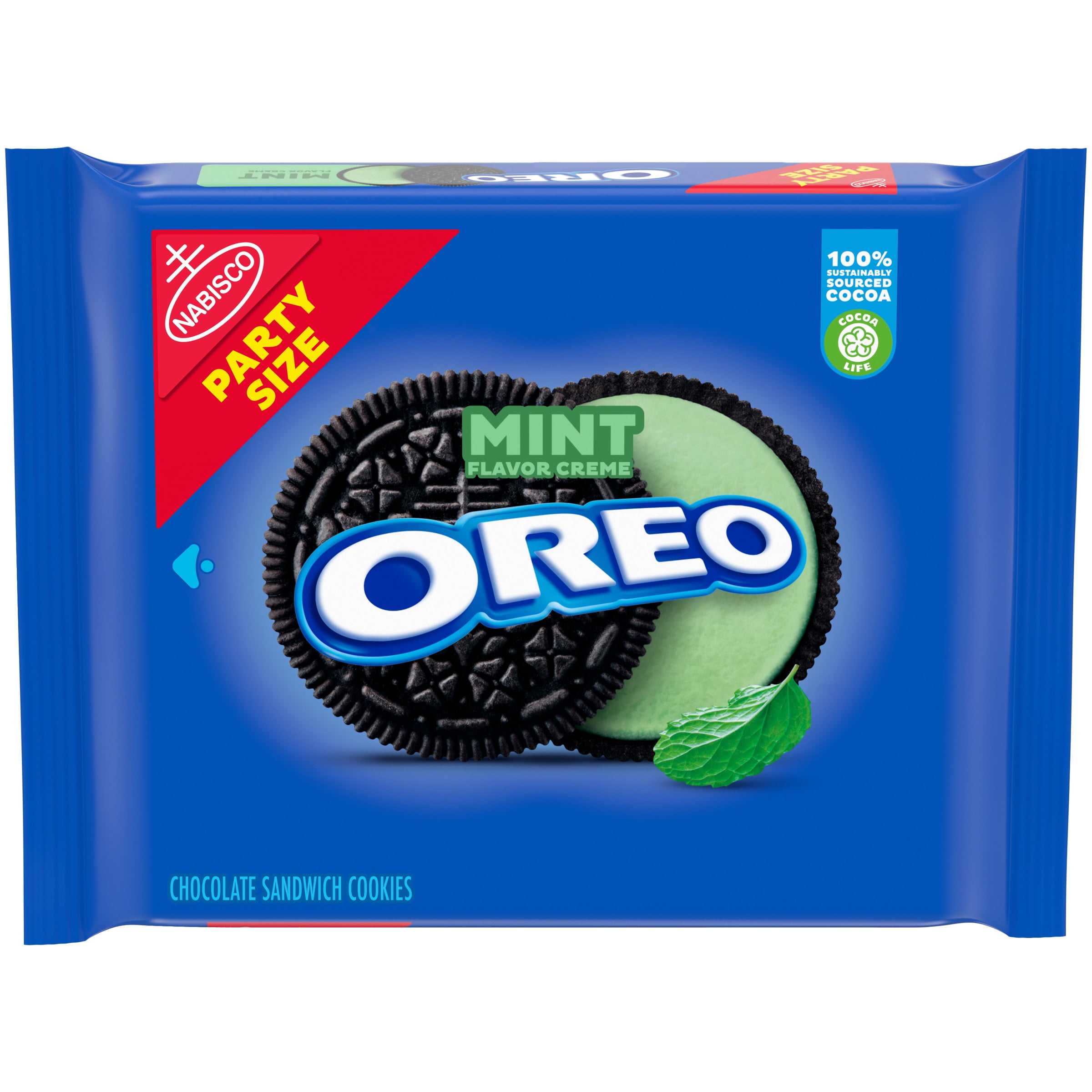 OREO Mint Creme Chocolate Sandwich Cookies, Party Size, 26.7 oz -  Walmart.com
